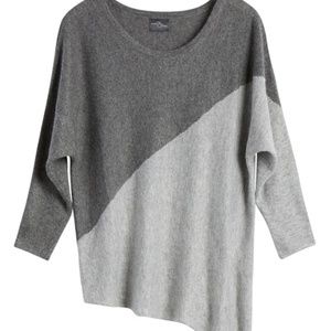 Market & Spruce Nina asymmetrical tunic sweater,